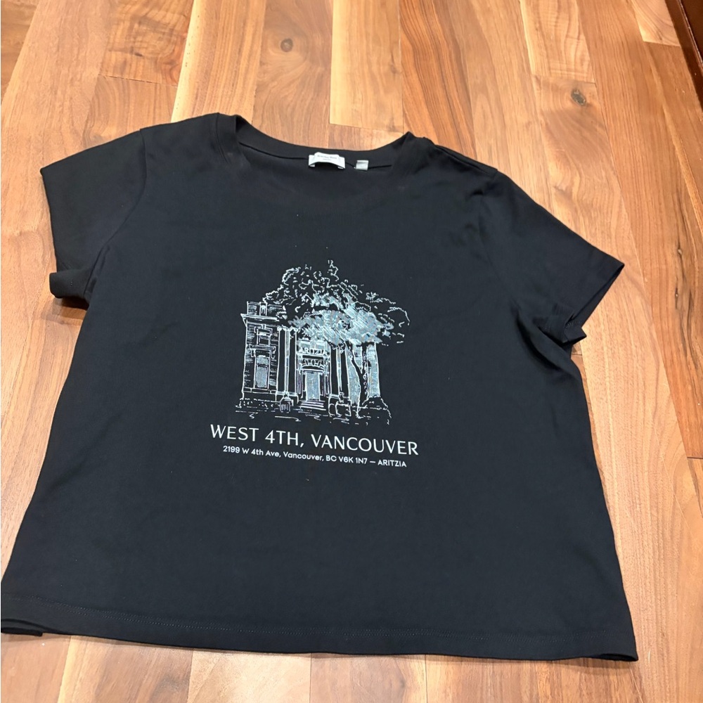 Artizia Sunday Best Black Graphic Tee - West 4th Vancouver